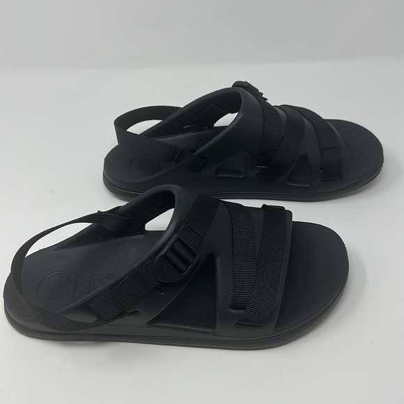 CHACO Black Chillos Sport Rubber Adjustable Strap Sandals Size 11 - Picture 8 of 10